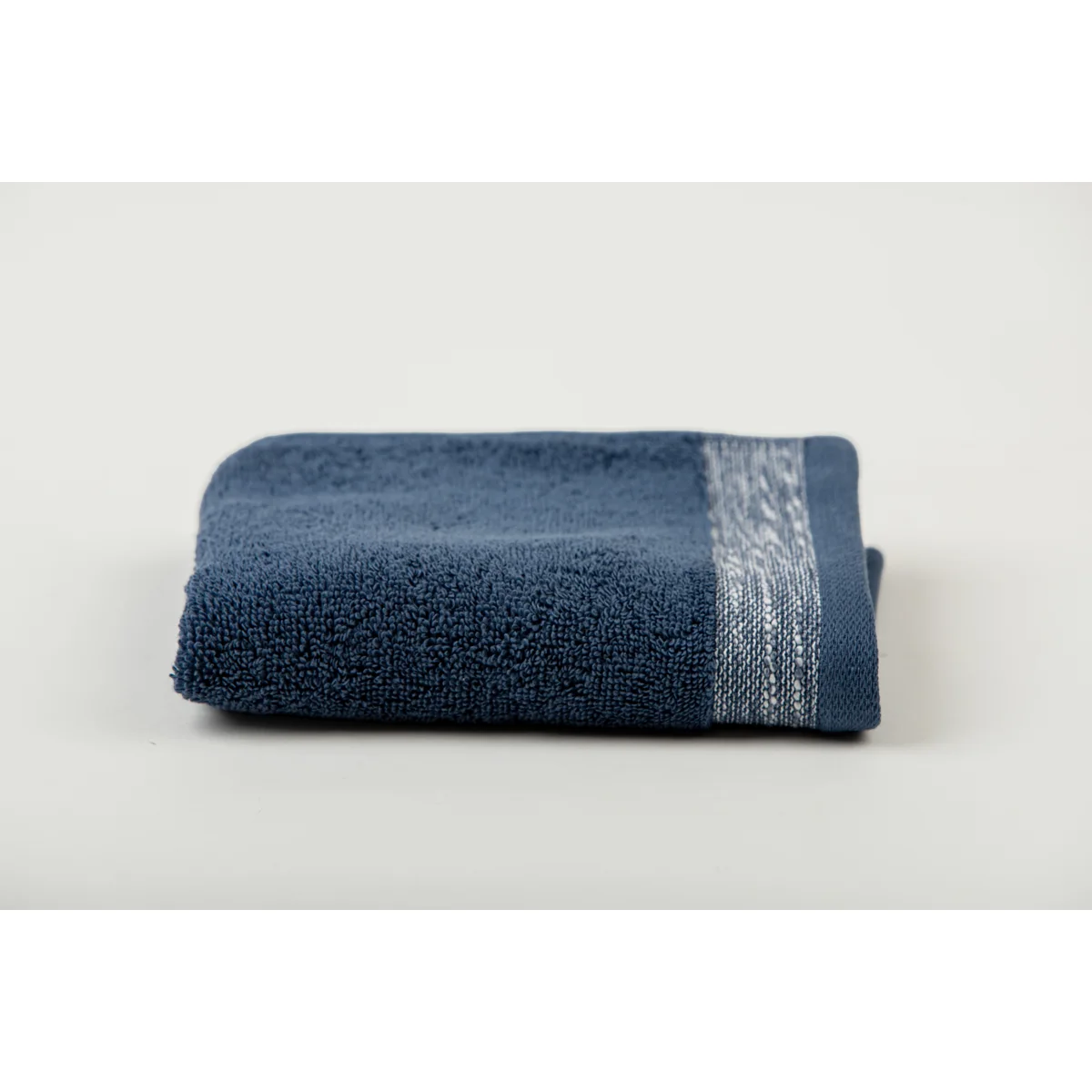 Manamo Pender Jacquard Hand Towel Cotton Indigo 30x50 cm