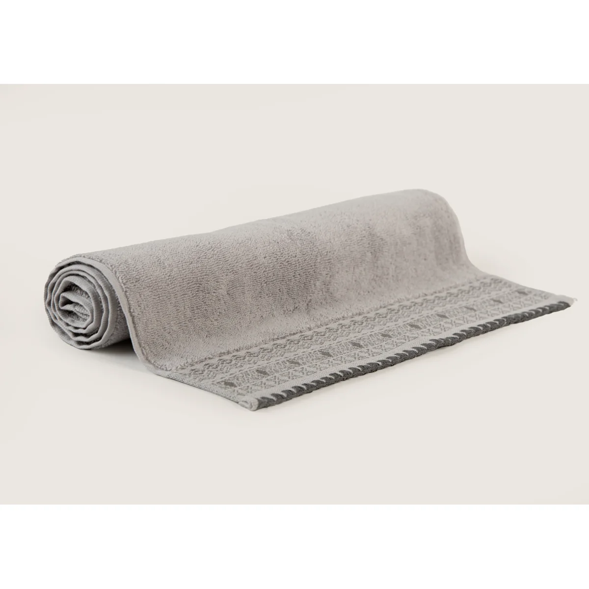 Manamo Blen Jacquard Face Towel Cotton Grey 50x85 cm