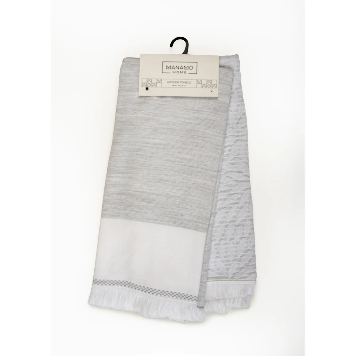 Manamo Mousse/Leal  Kitchen Towel Cotton Grey 50x70 (2pc)