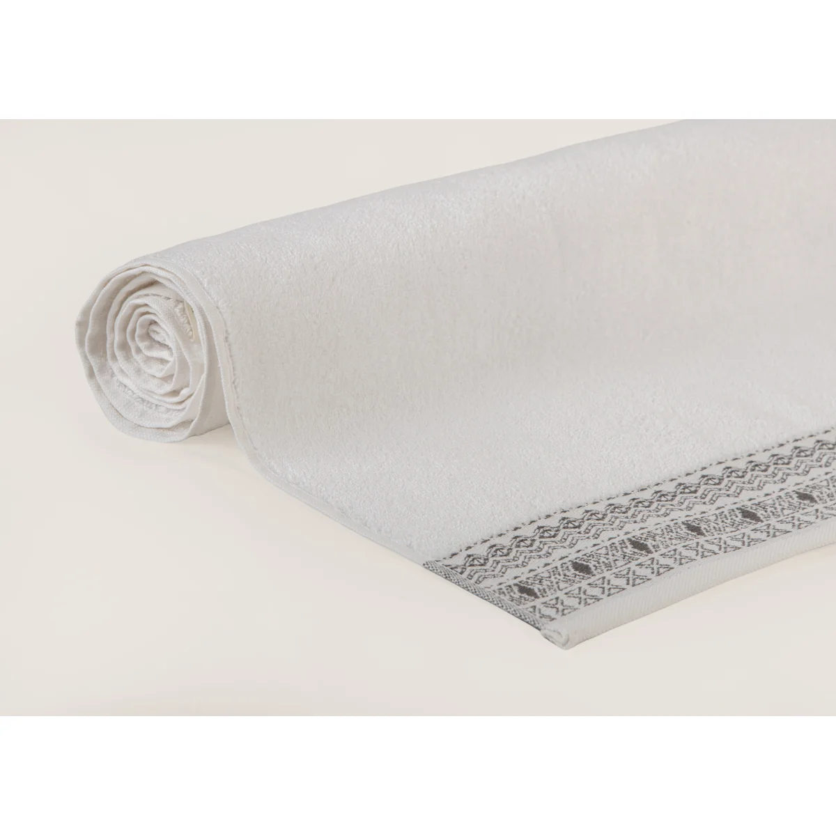 Manamo Blen Jacquard Bath Towel Cotton White 70x140 cm
