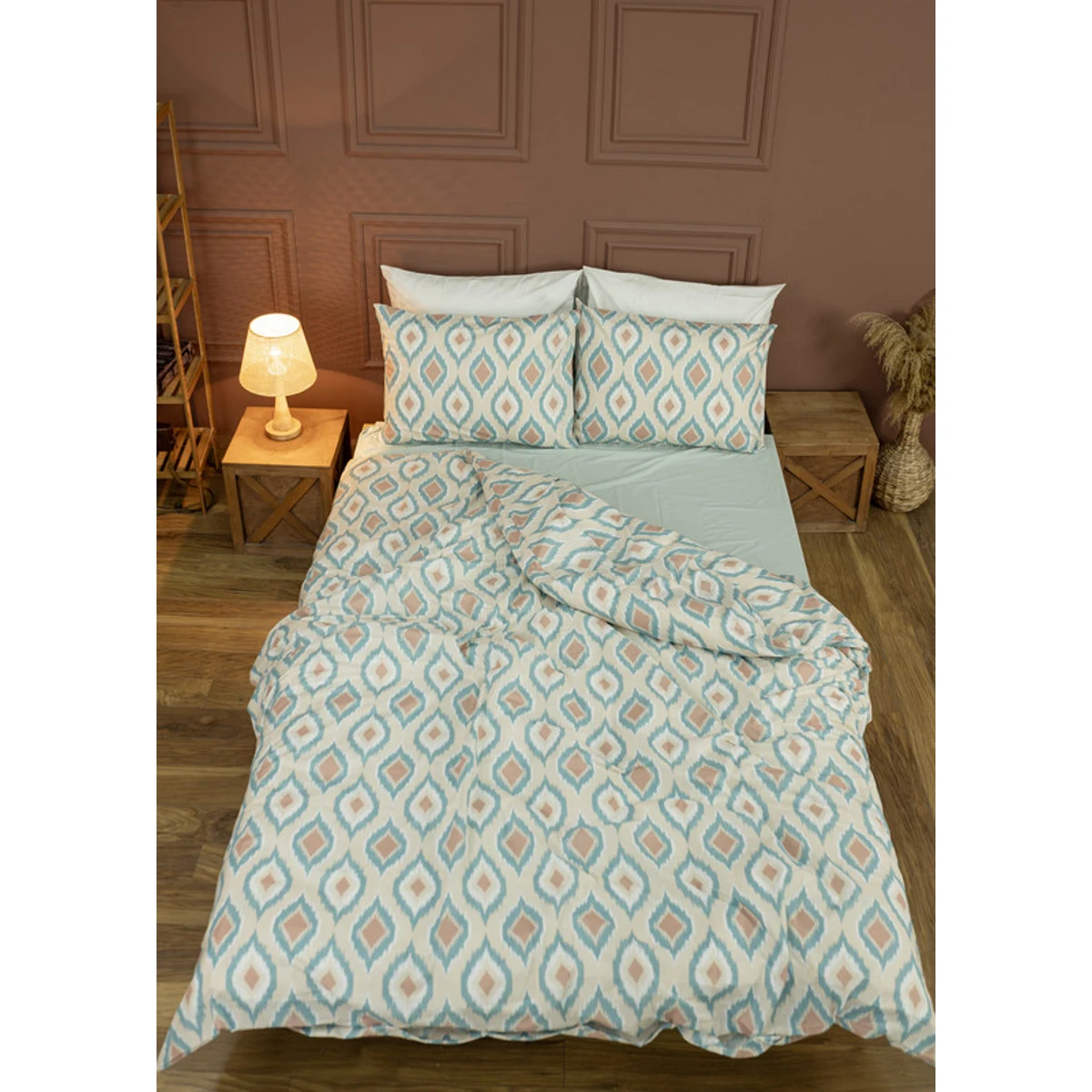 Manamo M&D Shara Mist Duvet Cover With Pillow Case Cotton  Single 160x220 cm+50X70 cm
