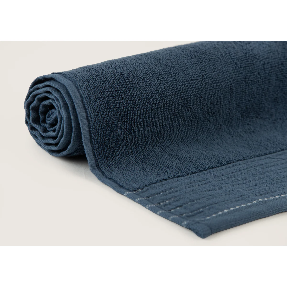 Manamo Clave Jacquard Face Towel Cotton Indigo 50x85 cm