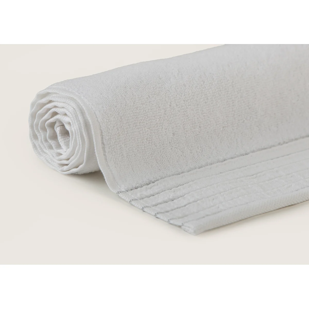 Manamo Clave Jacquard Face Towel Cotton White 50x85 cm