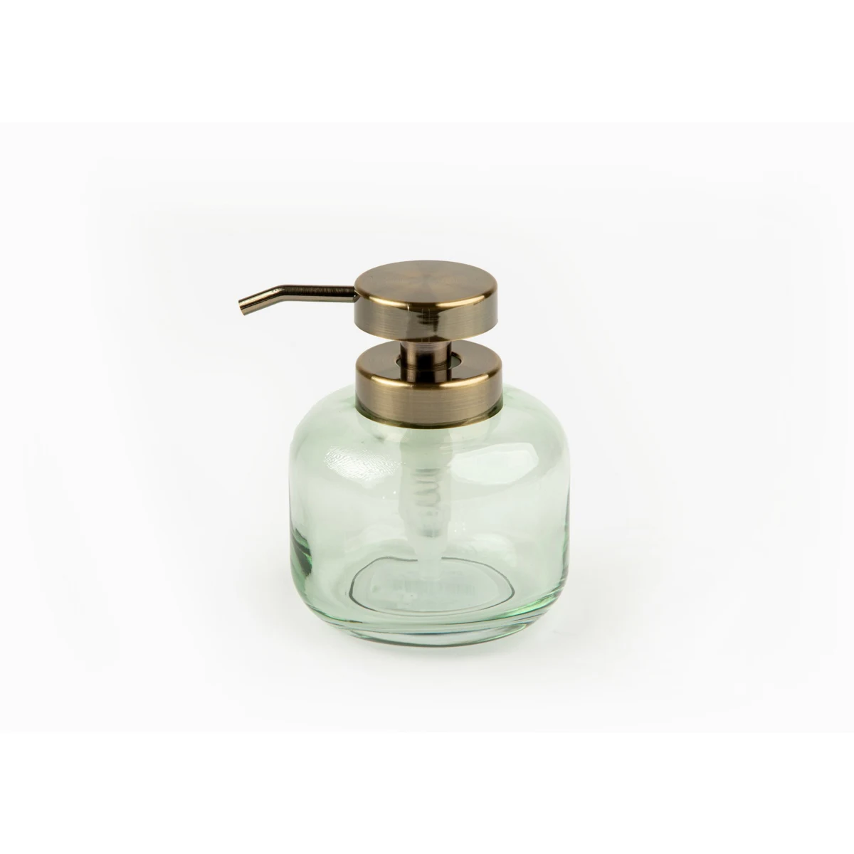 Manamo Sima Liquid Soap Dispenser  Glass Green  10.1x10.1x12.7 cm