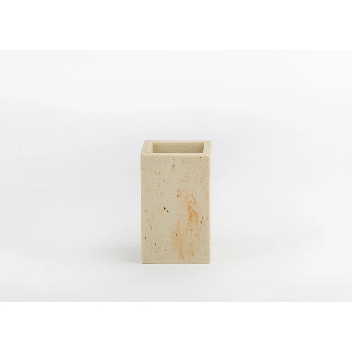 Manamo Fiona Toothpaste Dispenser Polyresin Stone Color  6.6x6.6x10.4 cm