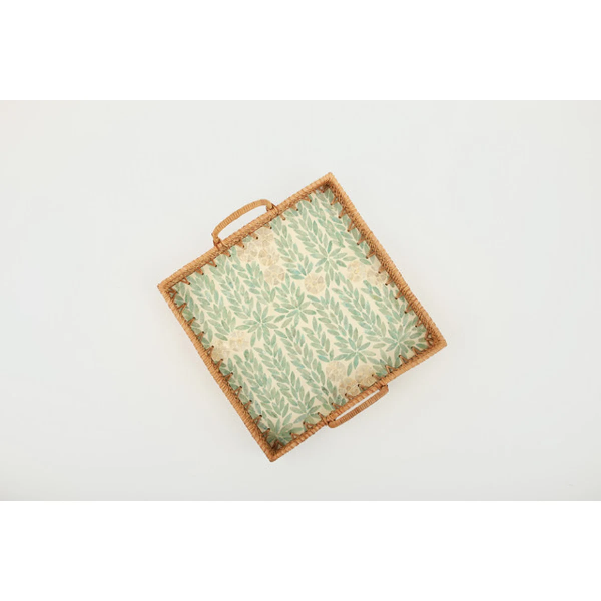 Manamo Madelyn ლანგარი Bamboo/Pearl/Rattan 33x31x12.5/6 სმ