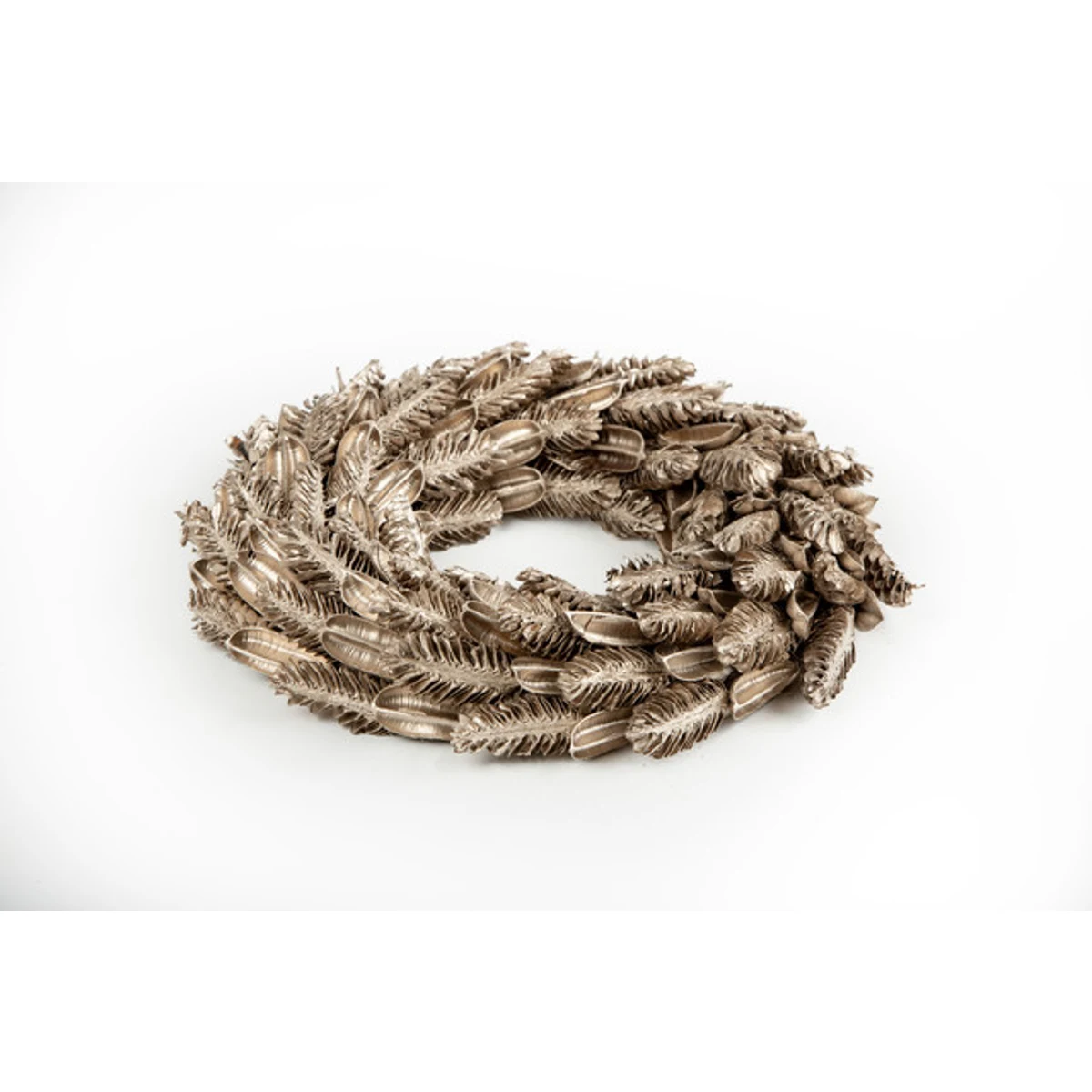 PINE TRUNK DOOR DECORATION 37X7.5 CM CHAMPAGNE