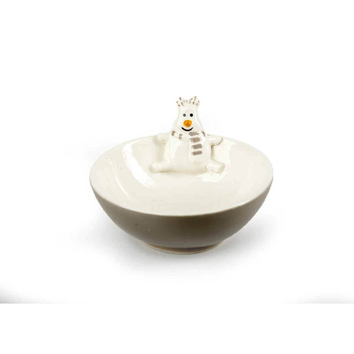 SNOWY CERAMIC CUP  11.3X12.1X6.5 CM GRAY / WHITE