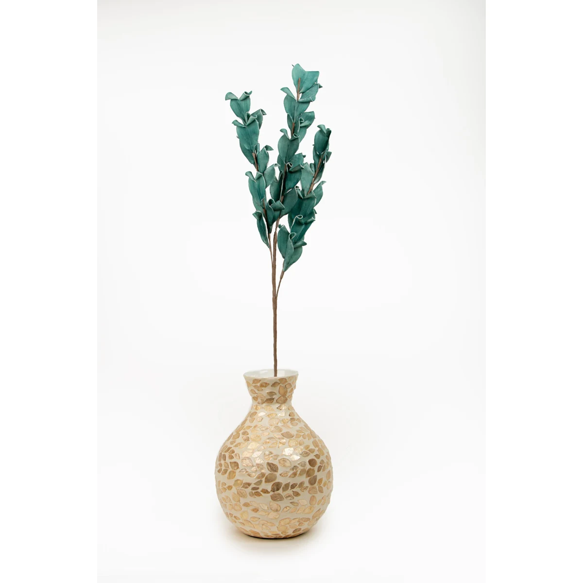 Manamo Leaves Eva Artificial Flower  Indigo 98 cm