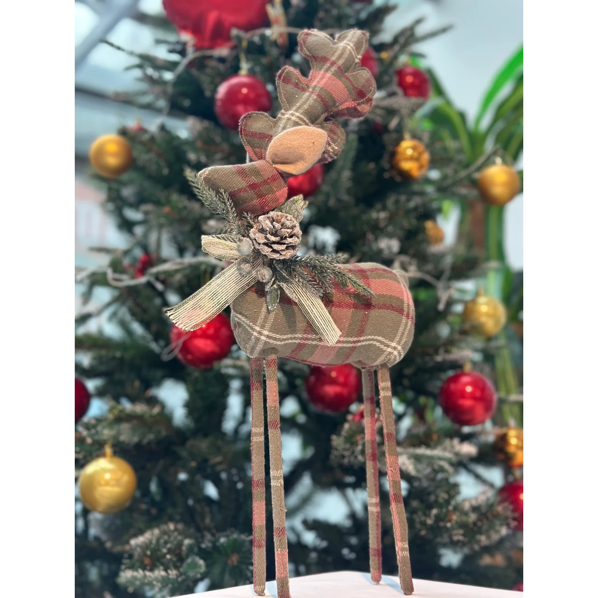 XMASS DEER   BIBLO 21X10X48 CM KIRMIZI
