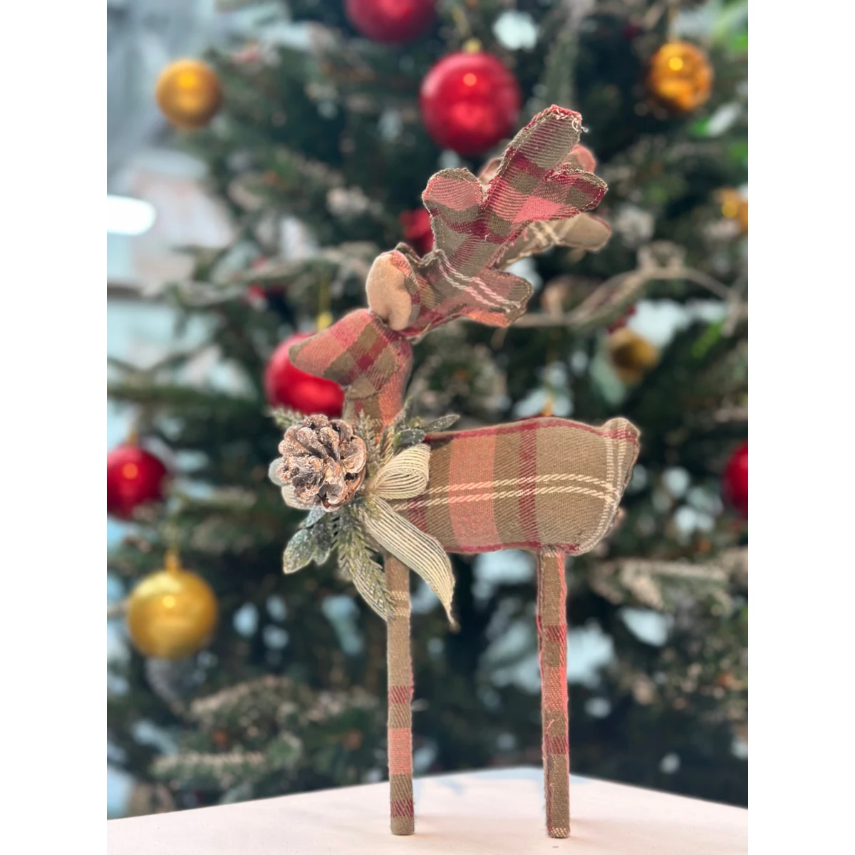 XMASS DEER   BIBLO 16X8X31 CM KIRMIZI