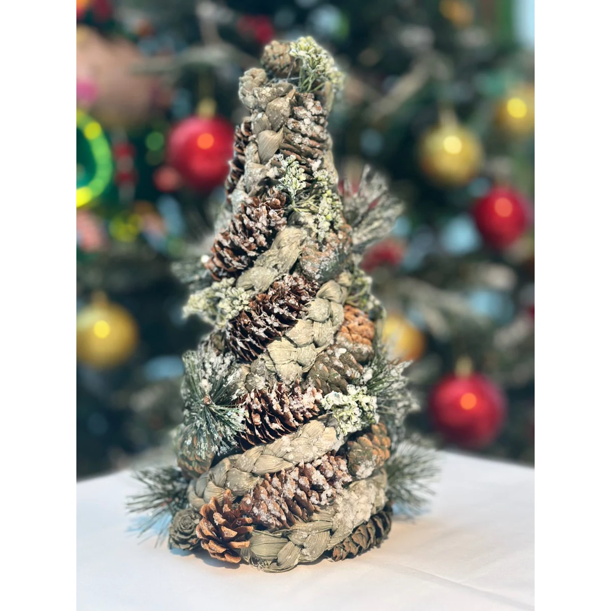 XMASS TREE   BIBLO 13X13X29 CM YESHIL