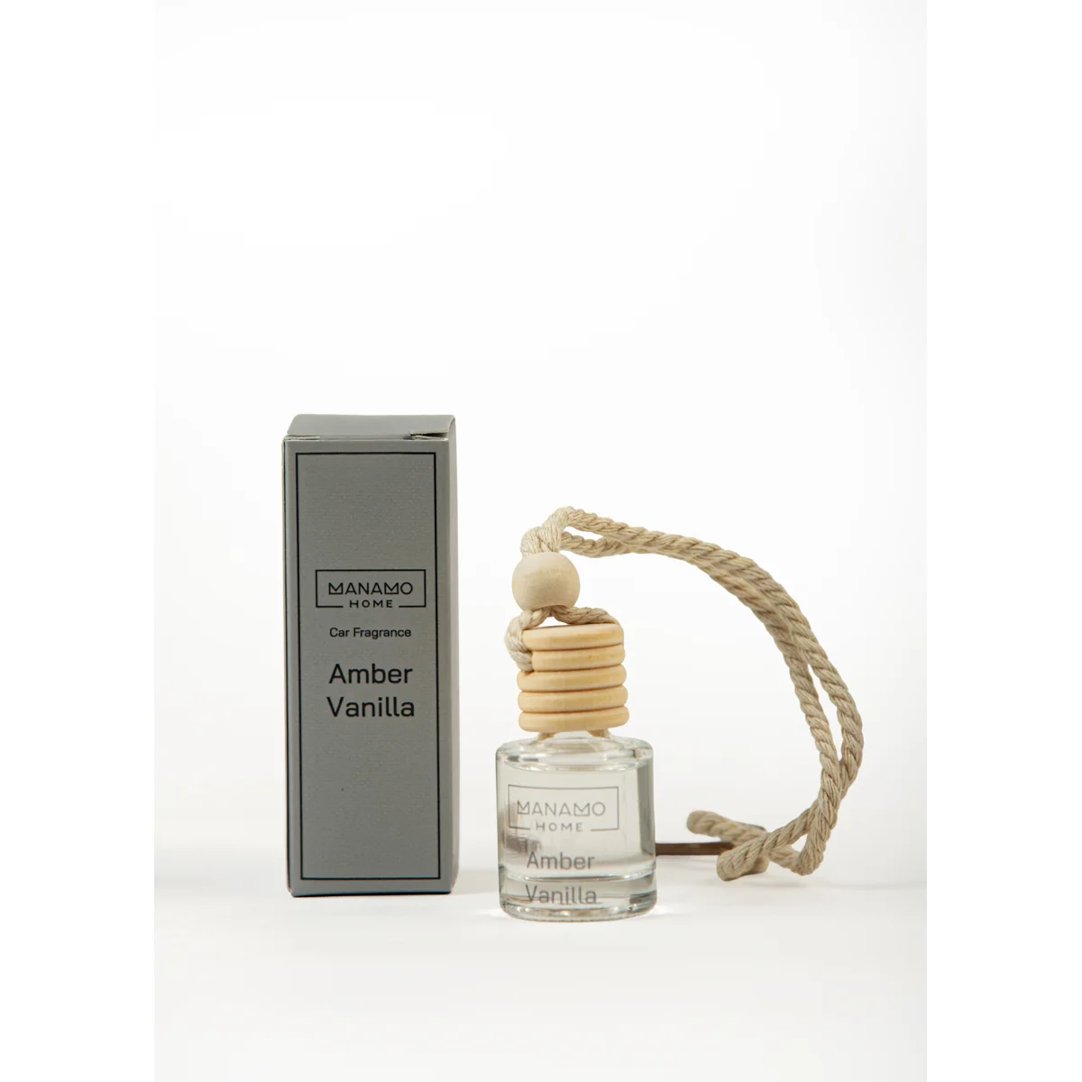 Manamo Amber Vanilla  Car Fragrance  Black 8 ml