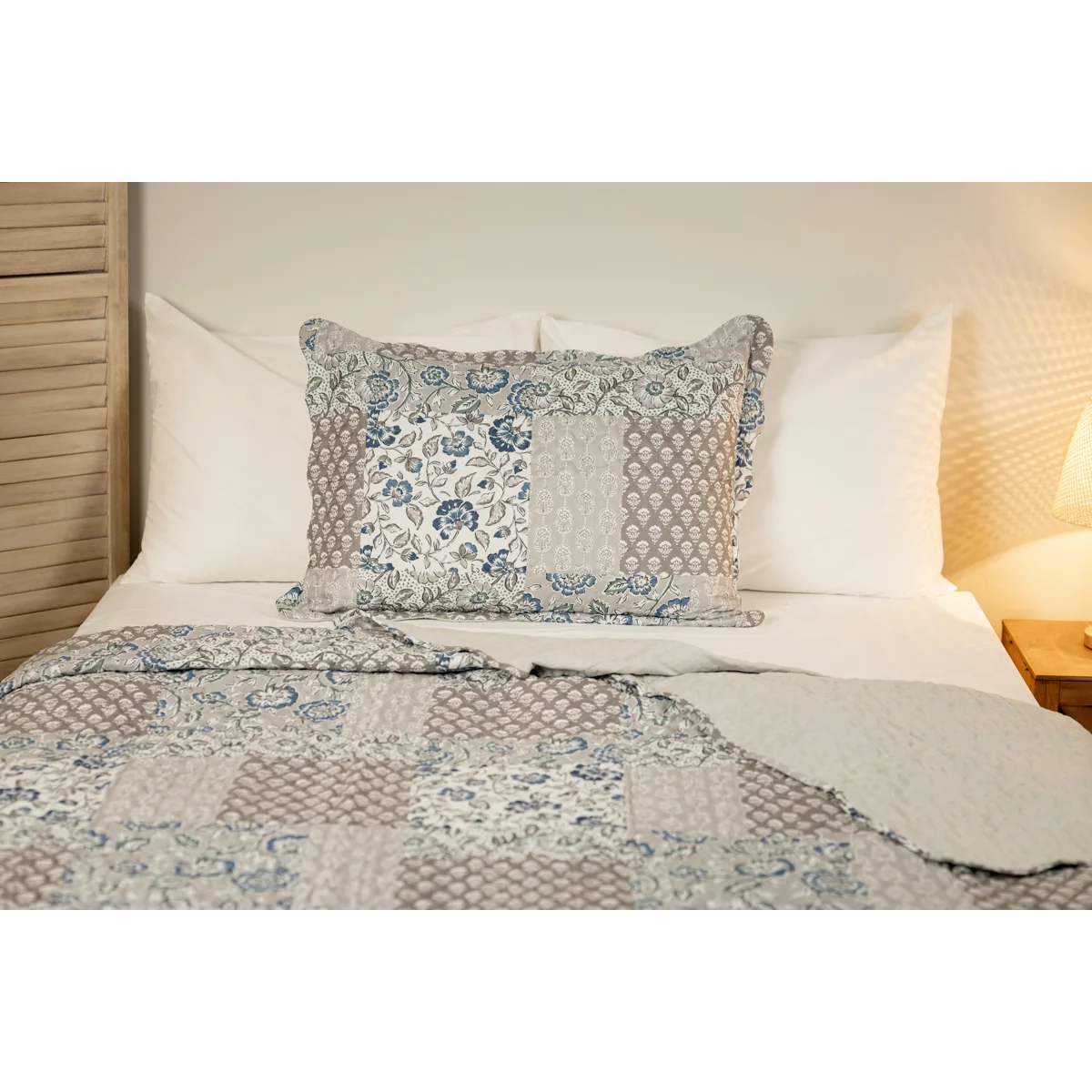 Manamo Damask Digital Printed Bed Cover Polyester Mink 180x240+50x70 cm