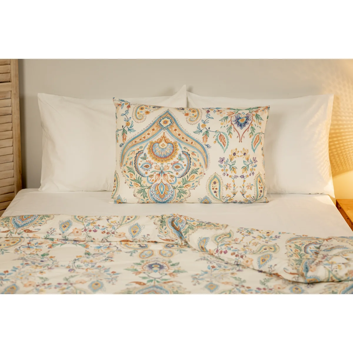 Manamo Chandelier Bed Linen Set Cotton Yellow 160x220+180x240+50x70 cm