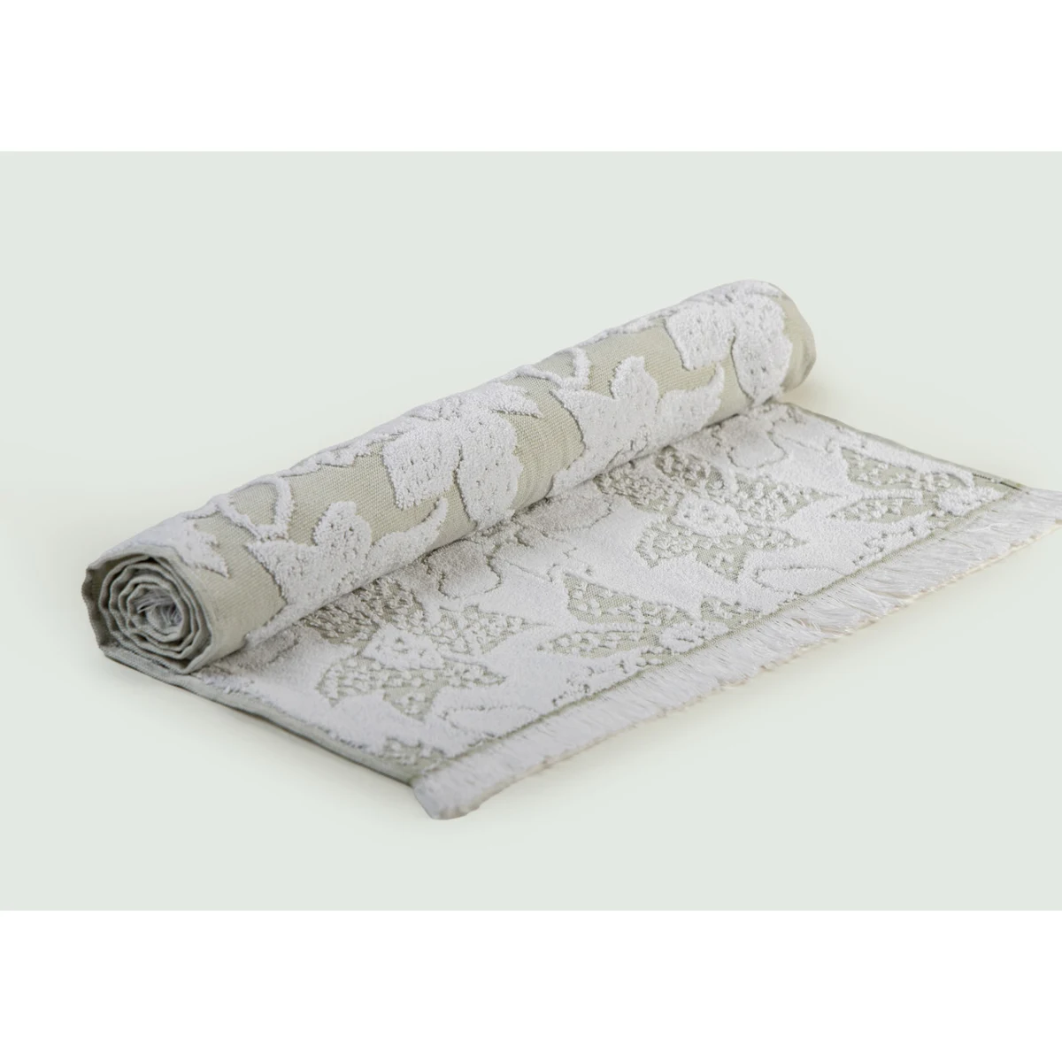 Manamo Valencia Jacquard hand Towel Cotton Cameo 30x50 cm