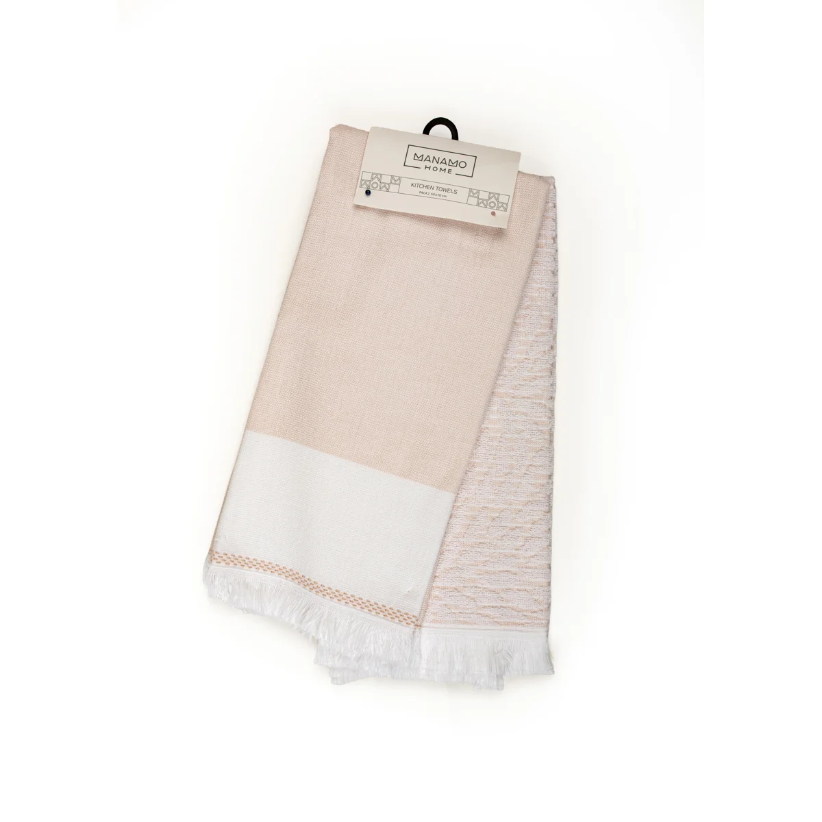 Manamo Mousse/Leal  Kitchen Towel Cotton Blush 50x70 (2pc)