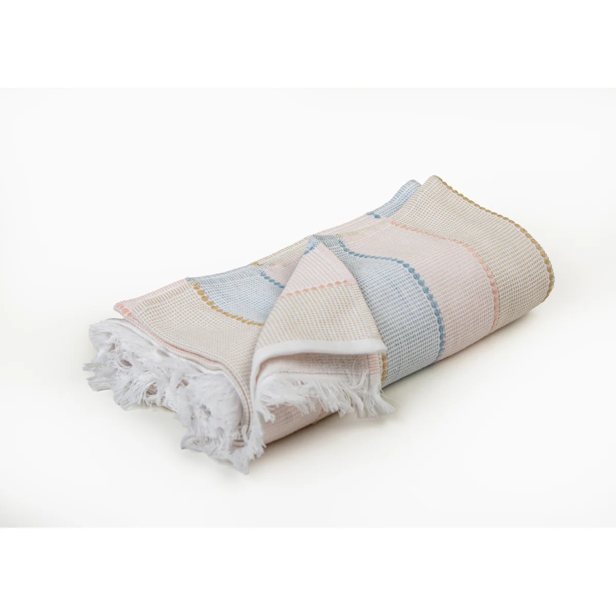 Manamo Rainbow Jacquard Baby Pique Cotton Multi 100x120 cm