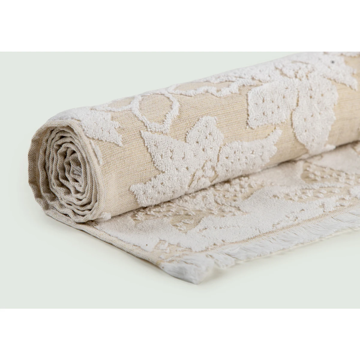 Manamo Valencia Jacquard Hand Towel Cotton Linen 30x50 cm