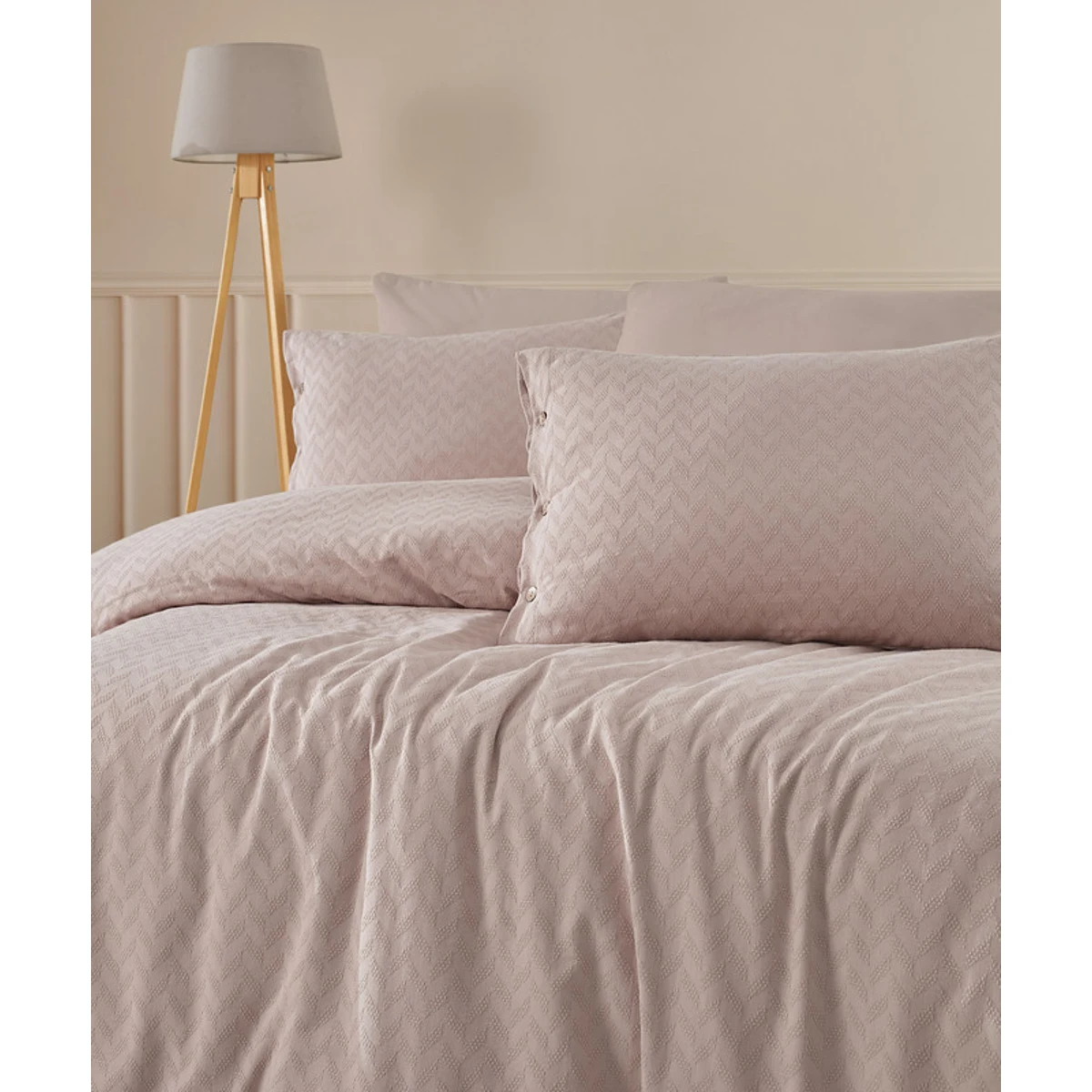 Manamo Nando Duvet Cover With Pillow Case Cotton Quartz  160x220 + 50x70