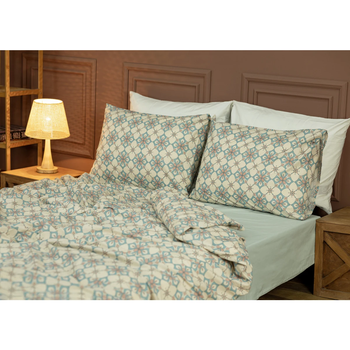 Manamo M&D Serenity Duvet Cover With Pillow Case Cotton  Single 160x220 cm+50X70 cm