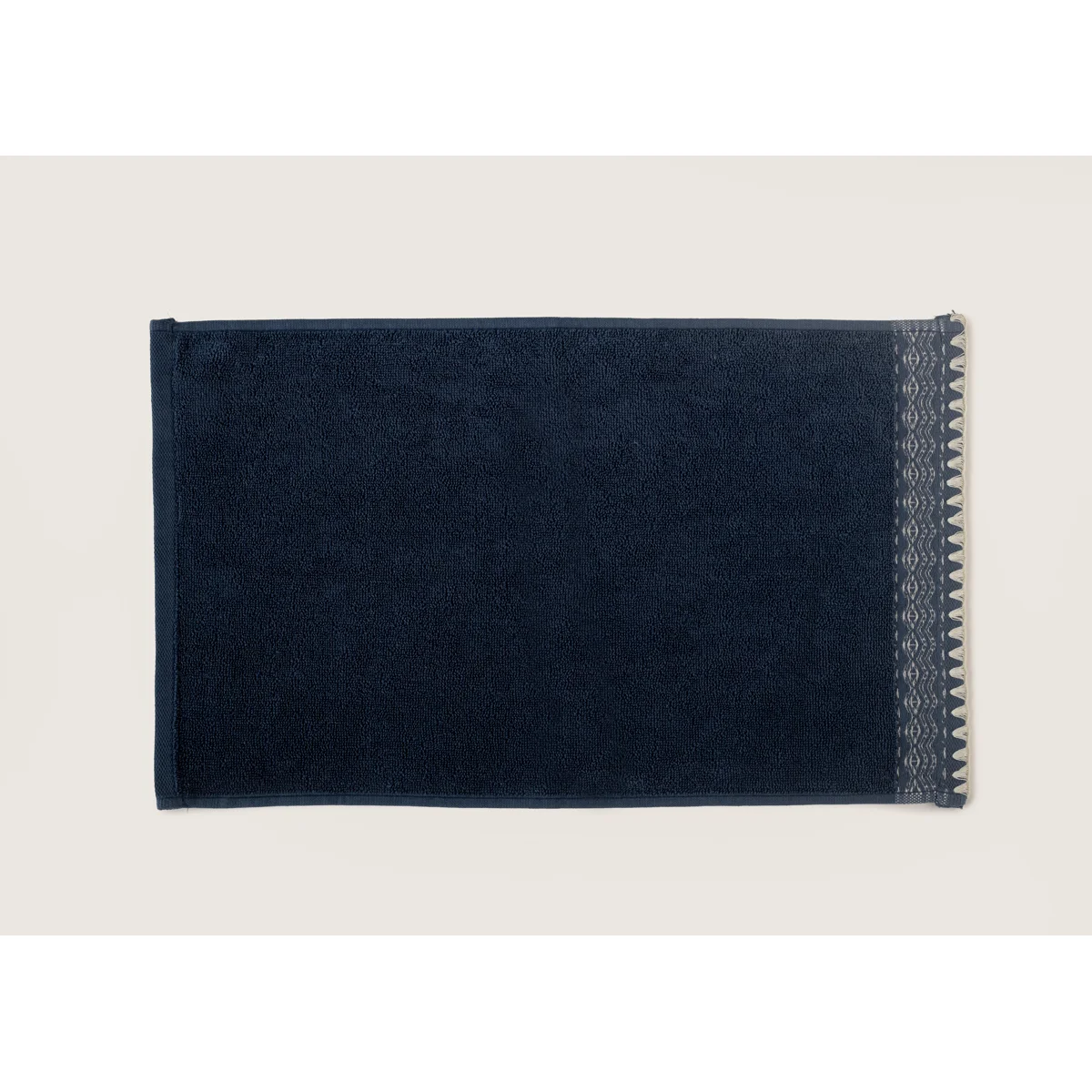 Manamo Blen Jacquard Face Towel Cotton Indigo 50x85 cm