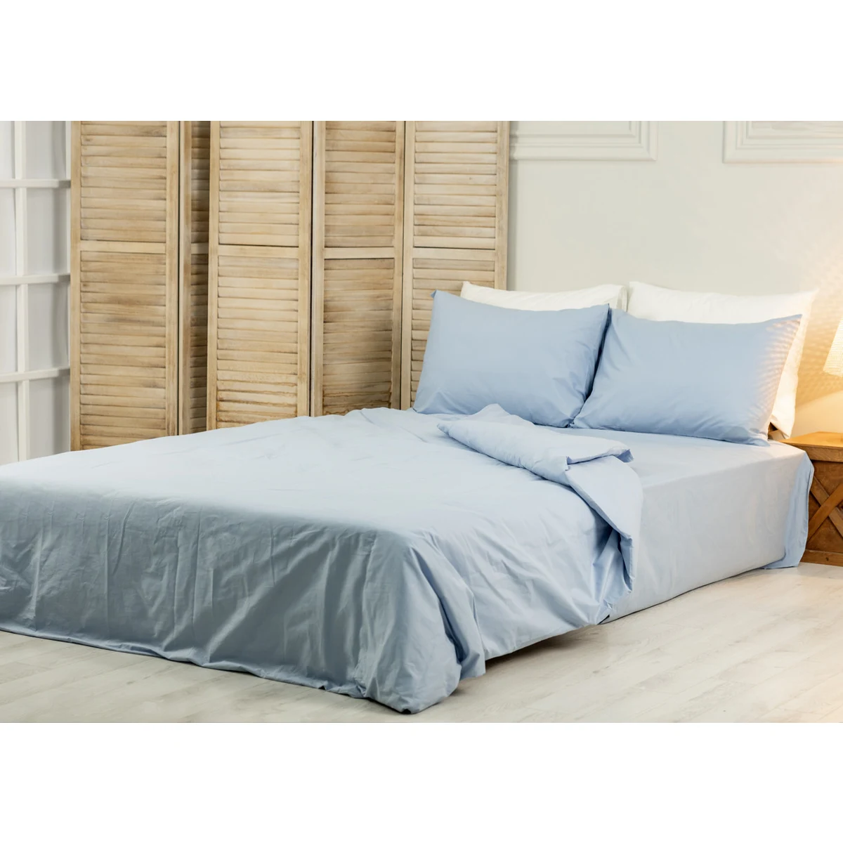 Manamo M&D Duvet Cover Cotton Blue Double 200x220 cm