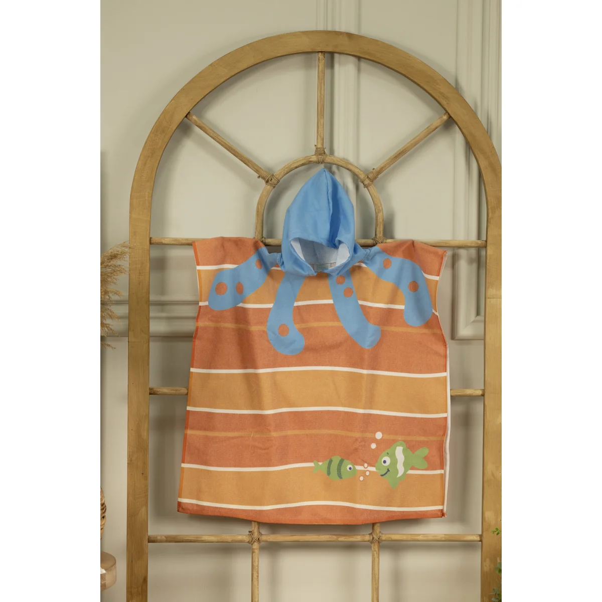 Manamo Octopus Digital Printed Bath Towel Cotton Multi 70x140 cm