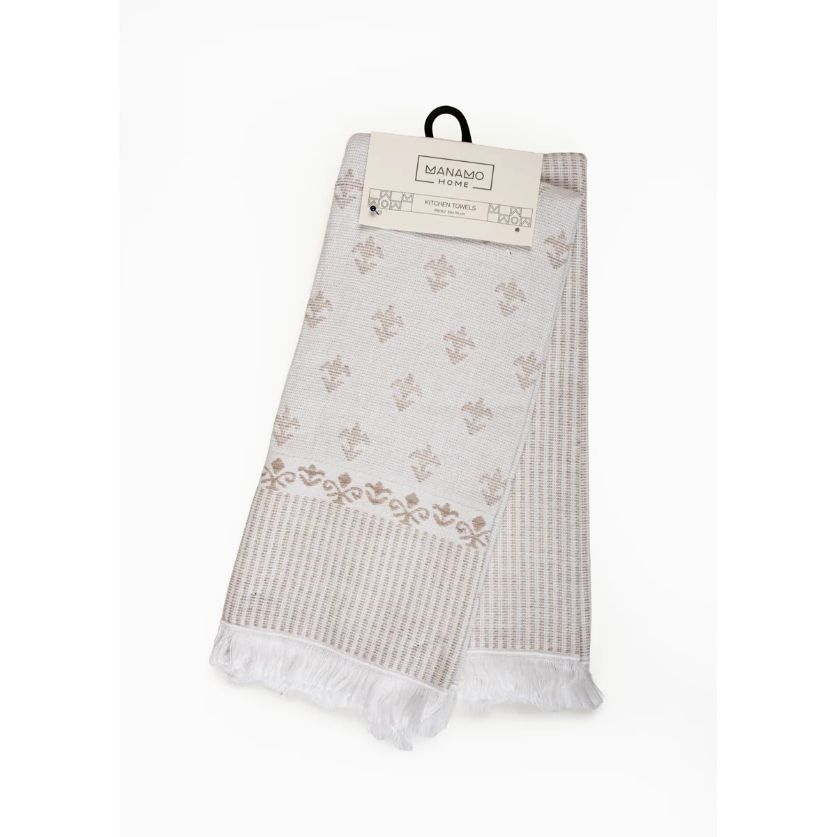Manamo Mosso  Kitchen Towel Cotton Beige 50x70 (2pc)