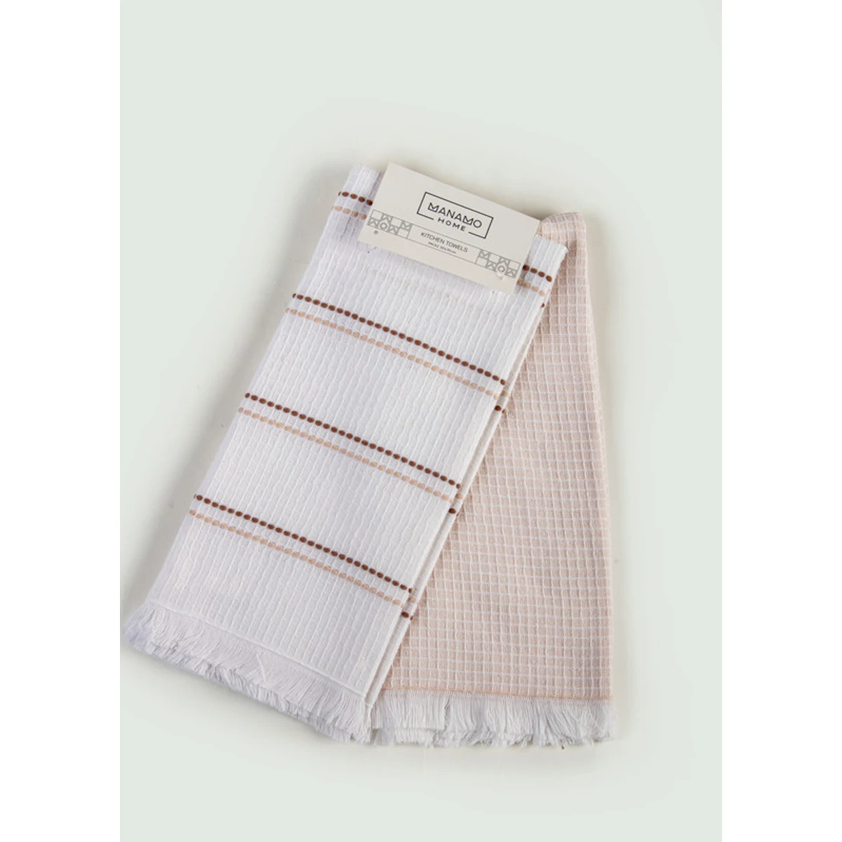 Manamo Baggy-Harvey Jacquard Kitchen Towel Set Of 2x50X70 Powder