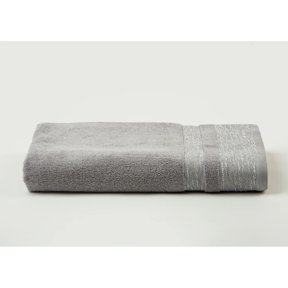 Manamo Pender Jacquard Bath Towel Cotton Grey 70x140 cm