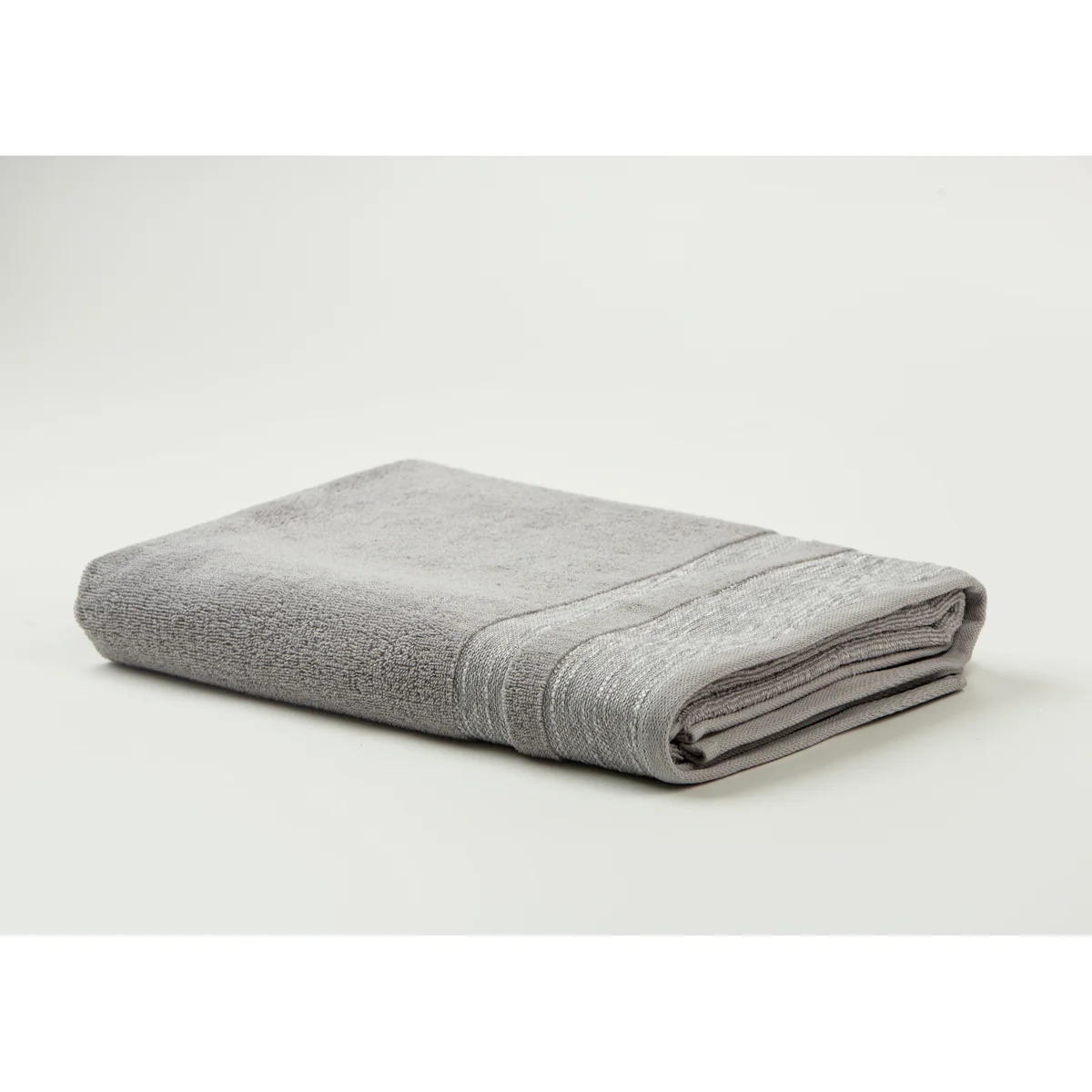 Manamo Pender Jacquard Bath Towel Cotton Grey 70x140 cm