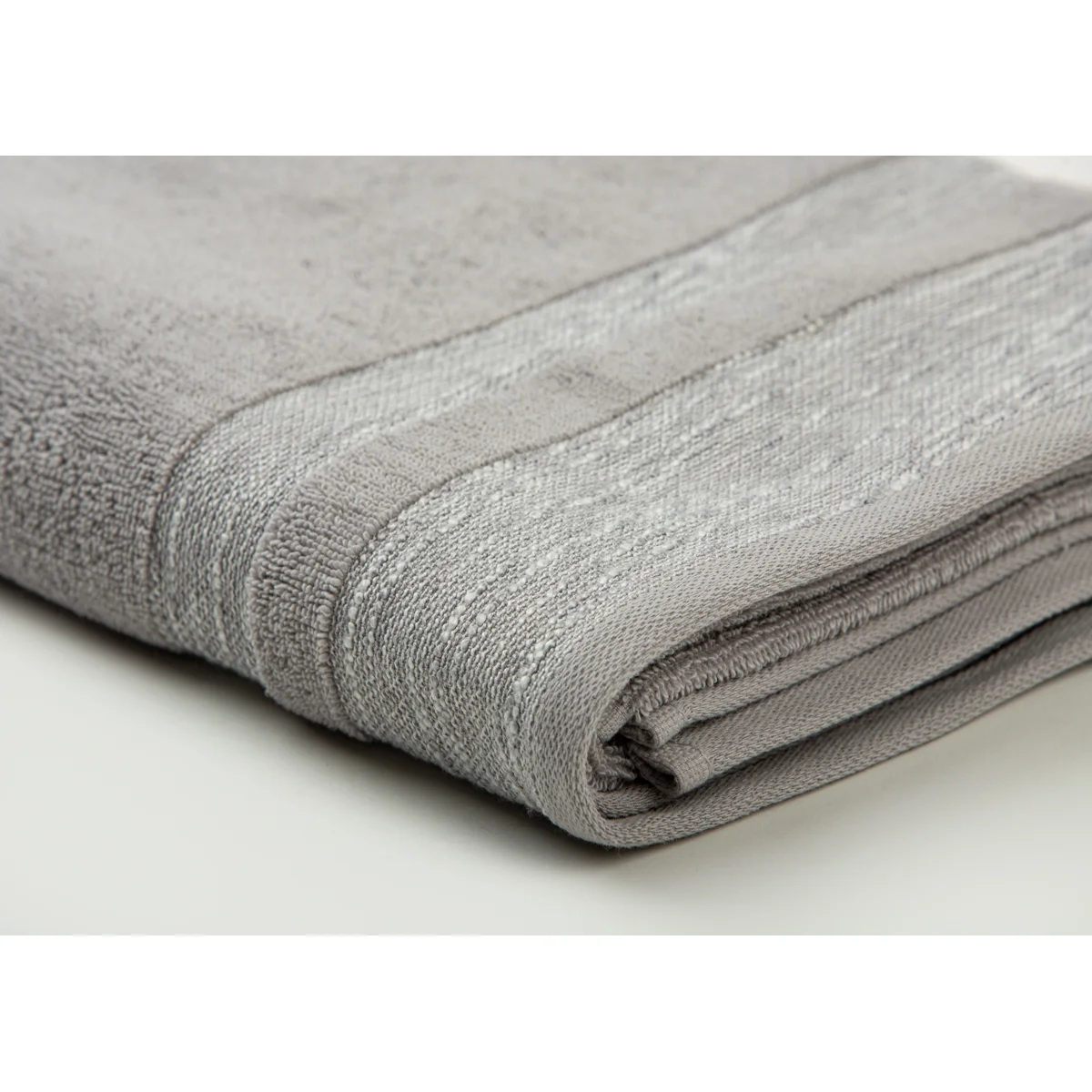 Manamo Pender Jacquard Bath Towel Cotton Grey 70x140 cm