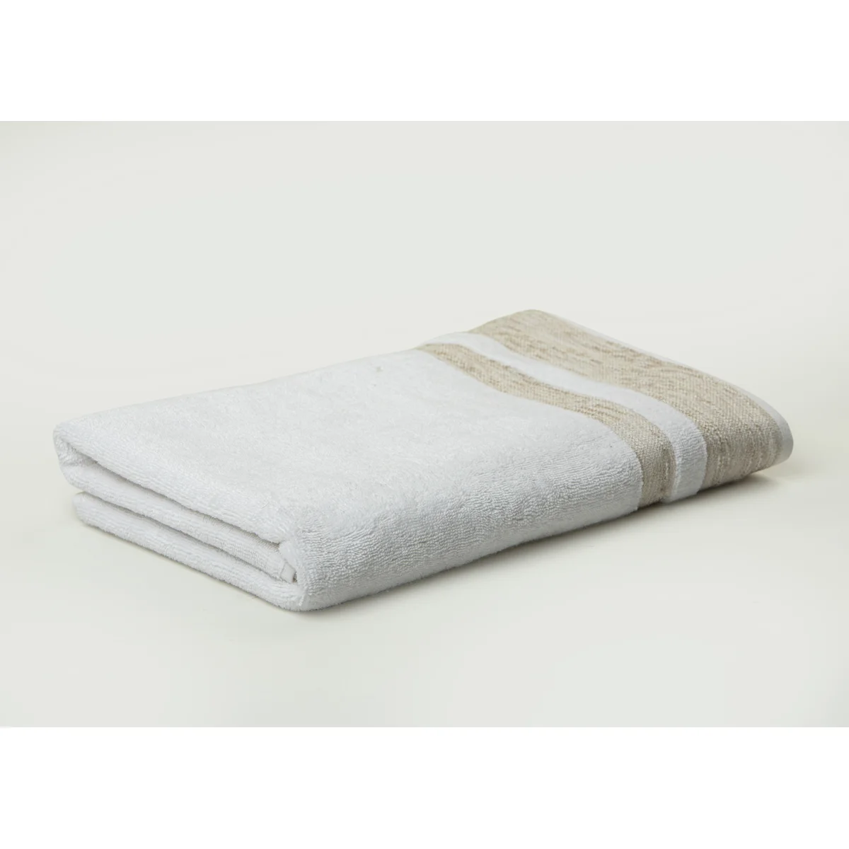 Manamo Pender Jacquard Bath Towel Cotton White 70x140 cm