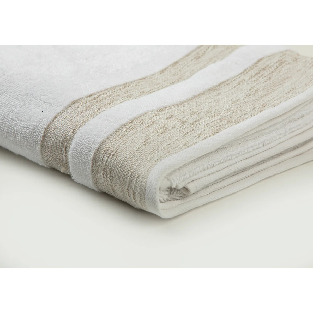 Manamo Pender Jacquard Bath Towel Cotton White 70x140 cm