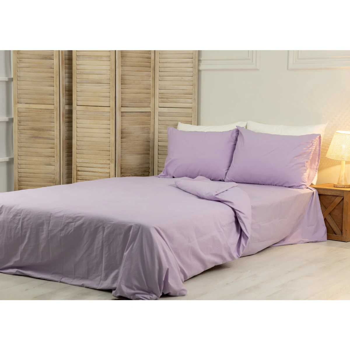 Manamo M&D Duvet Cover Cotton Violet Double 200x220 cm