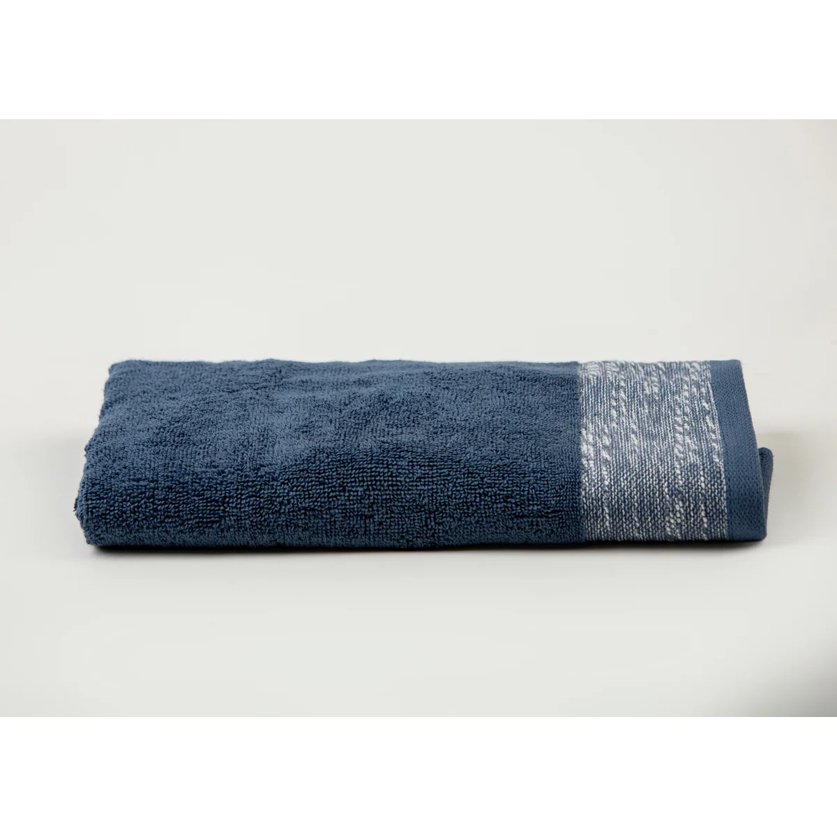 Manamo Pender Jacquard Face Towel Cotton Indigo 50x85 cm