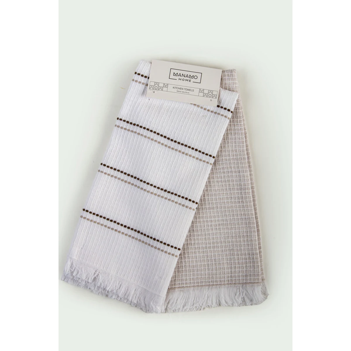 Manamo Baggy-Harvey Jacquard Kitchen Towel Set Of 2x50X70 Beige