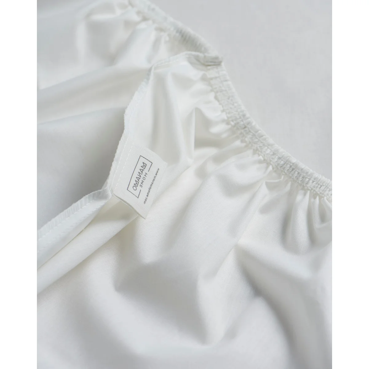 Manamo M&D Fitted Sheet Beige Single 100x200+30 cm