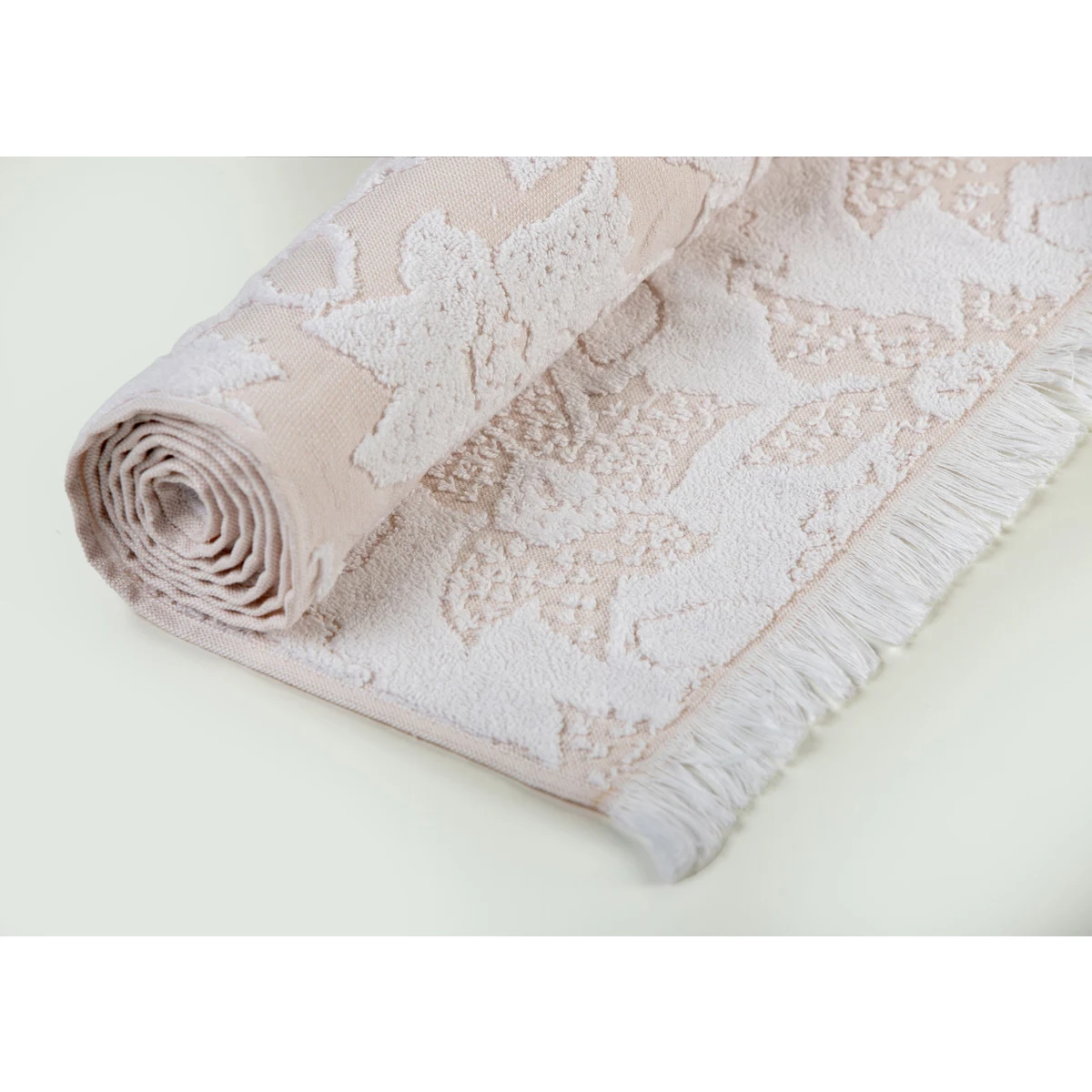 Manamo Valencia Jacquard Bath Towel Cotton Blush 70x140 cm