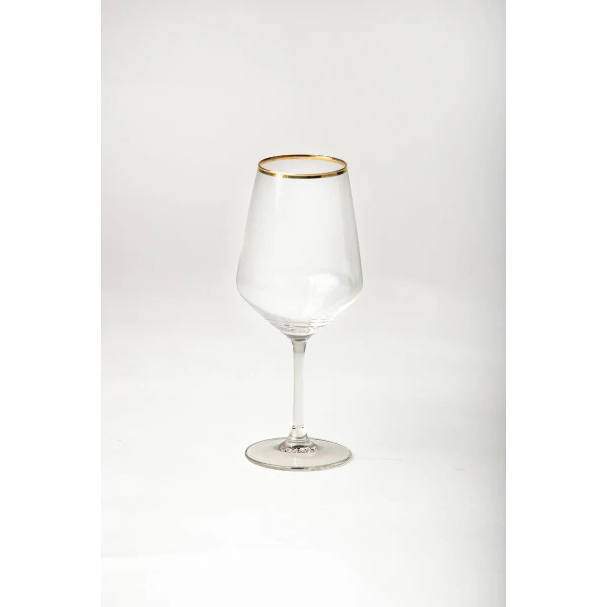 Manamo Avantgarde Wine Glass Transparent / Gold Rim 490 cc × H 220 mm × Ø 64 mm