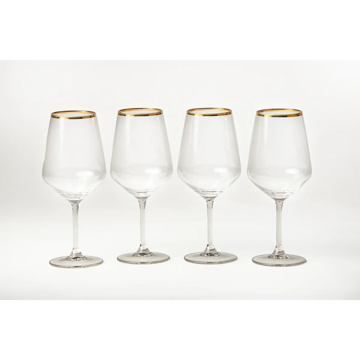 Manamo Avantgarde Wine Glass Transparent / Gold Rim 490 cc × H 220 mm × Ø 64 mm