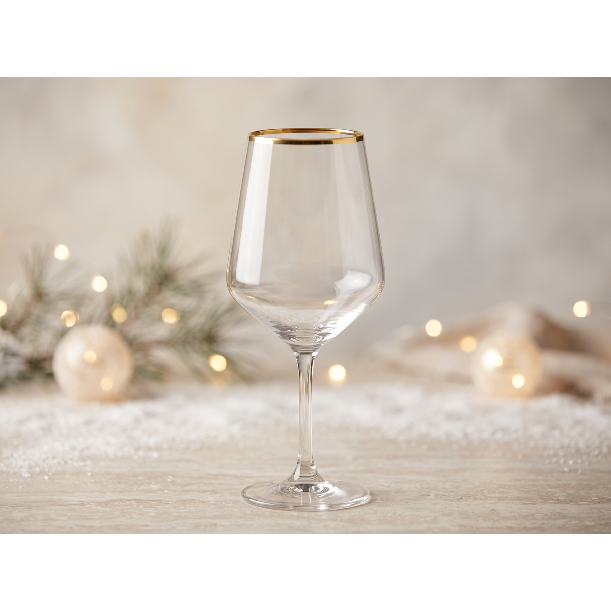 Manamo Avantgarde Wine Glass Transparent / Gold Rim 490 cc × H 220 mm × Ø 64 mm
