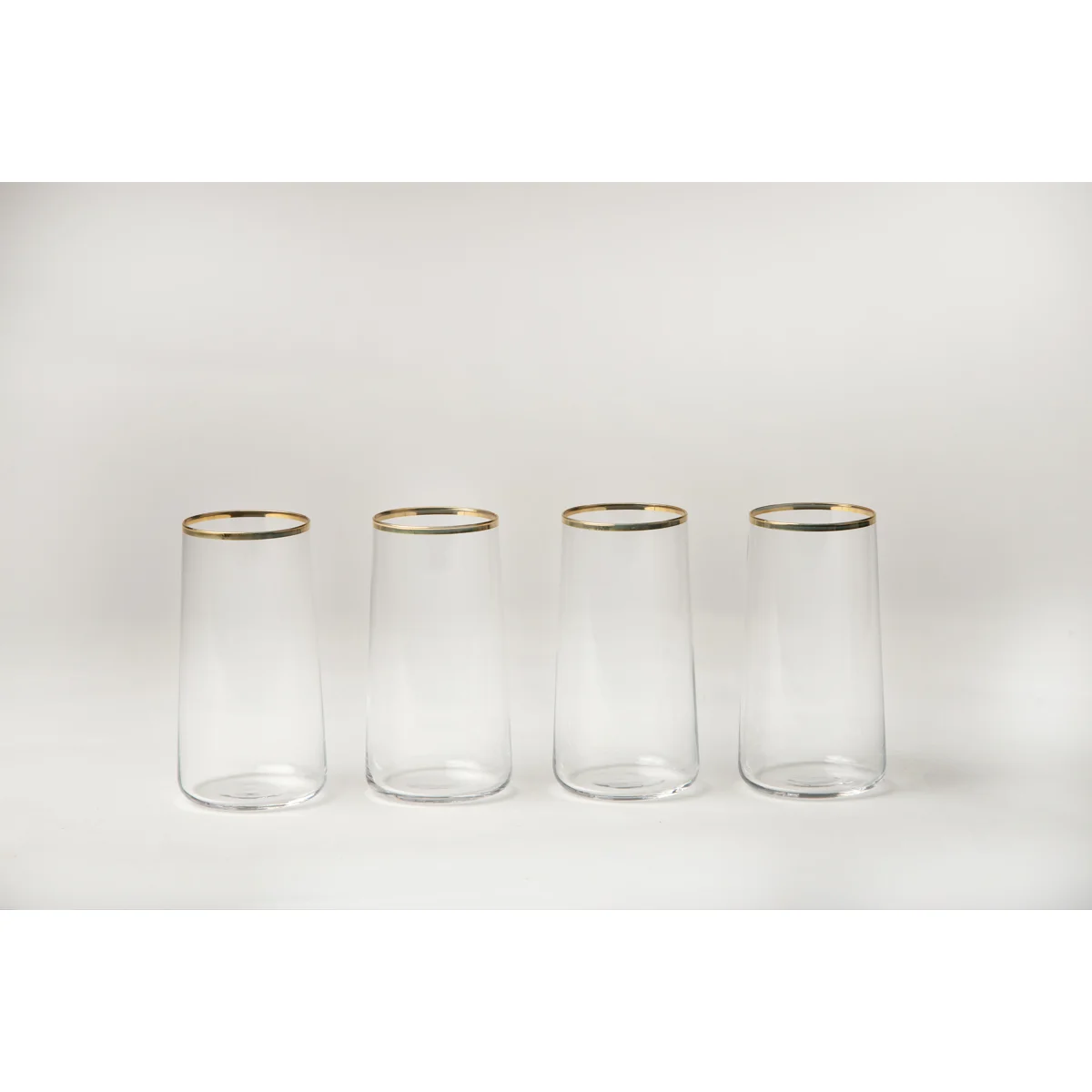 Manamo Avantgarde Cocktail Glass Transparent / Gold Rim 520 cc × H 150 mm × Ø 79 mm