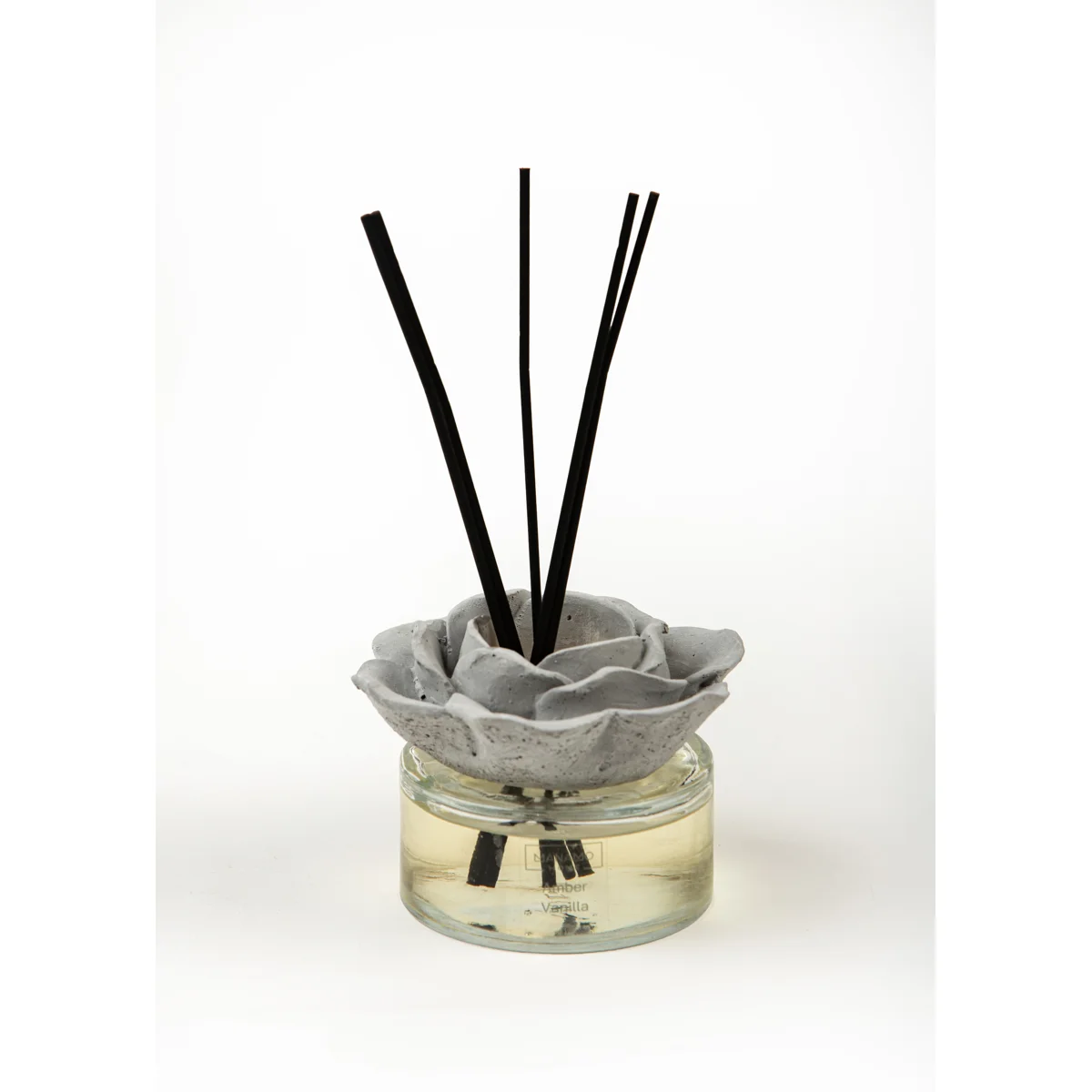Manamo Amber Vanilla  Stone Reed Diffuser  Black 150 ml