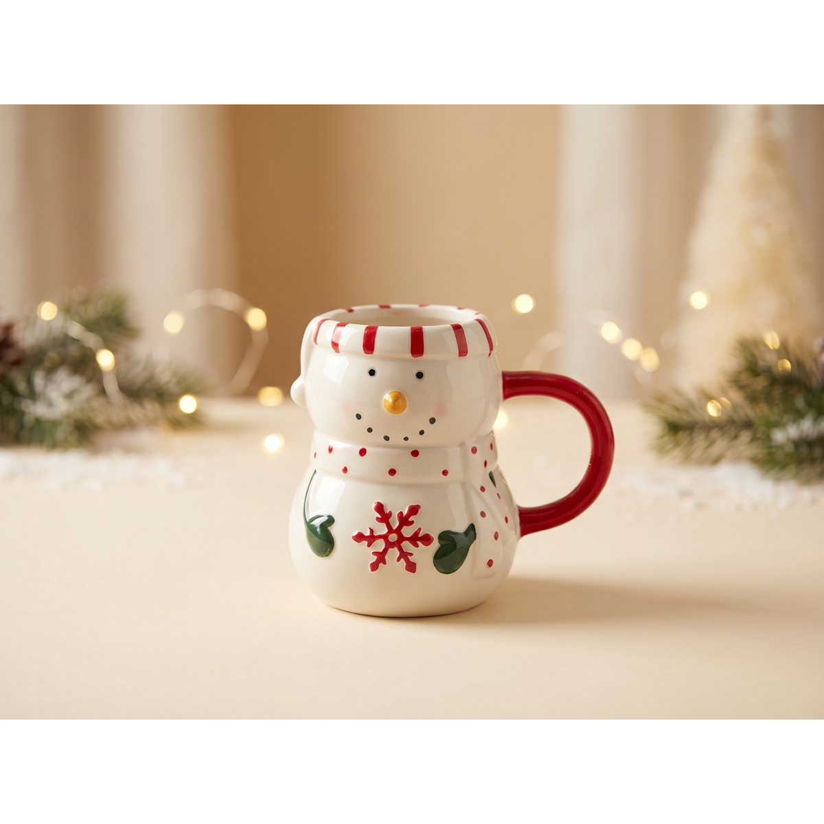 Manamo Natalie  Mug  Ceramic Red/White 12.3x9.2x10.2 cm