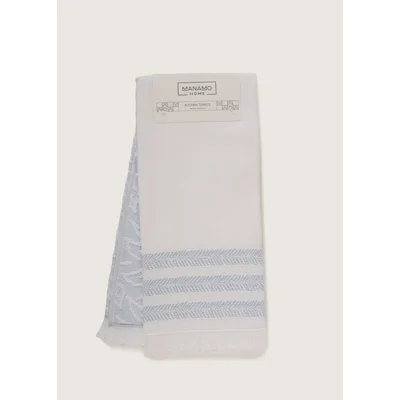 Manamo Benal/Ardi Jacquard Kitchen Towel  Cotton Indigo 50x70  (2pc) cm