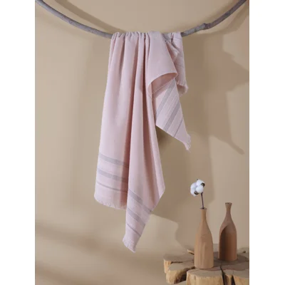 Manamo Sapphire Bath Towel Bamboo/Cotton Blush Peshterry 75x150 cm