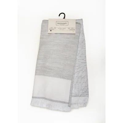 Manamo Mousse/Leal  Kitchen Towel Cotton Grey 50x70 (2pc)