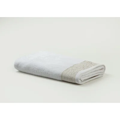 Manamo Pender Jacquard Face Towel Cotton White 50x85 cm